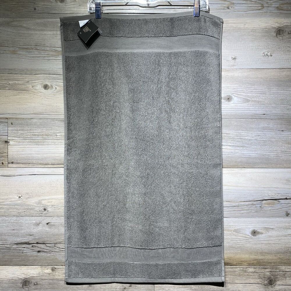 Restoration Hardware RH Bath Mat 800 Gram Ultra-Luxe Turkish Cotton Gray 19x31